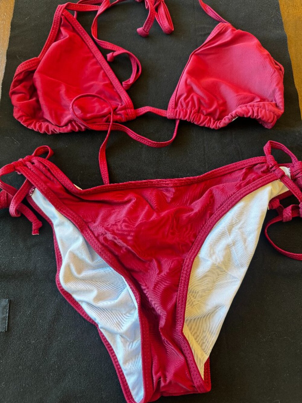 Burgundy Bikini in Size Large